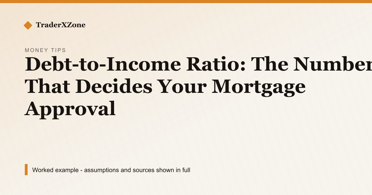 Debt-to-Income Ratio: The Number That Decides Your Mortgage Approval